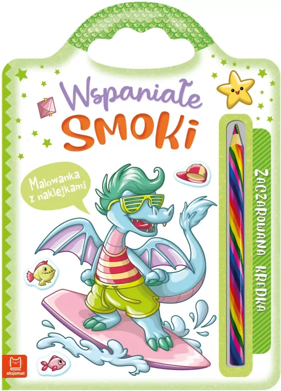 Wspaniałe smoki. Malowanka z naklejkami - tantis.pl