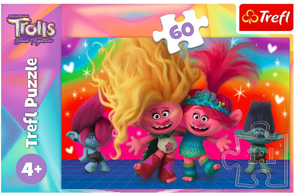 Puzzle 60. Przyjacielskie Trolle. 17386 - tantis.pl