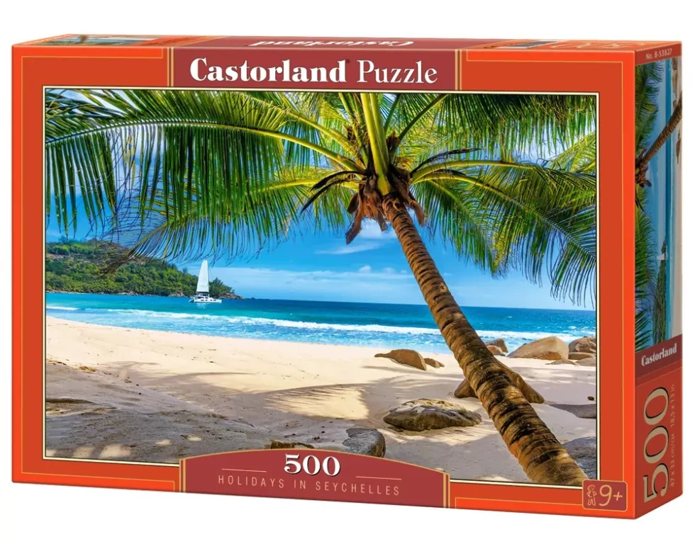 Puzzle 500. Wakacje na Seszelach. 53827 - tantis.pl