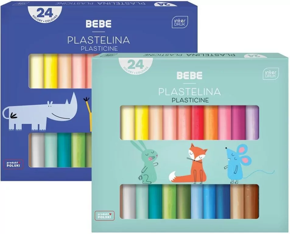 Plastelina. BB Kids. 24 kolory - tantis.pl
