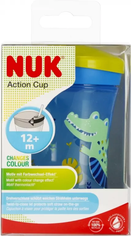 Kubek 230 ml 12m+ Action Cup Kameleon NUK - tantis.pl