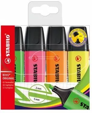 Zakreślacz Boss 70 etui 4 kolory - tantis.pl