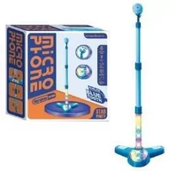 Askato. Mikrofon na statywie świecąca podstawa