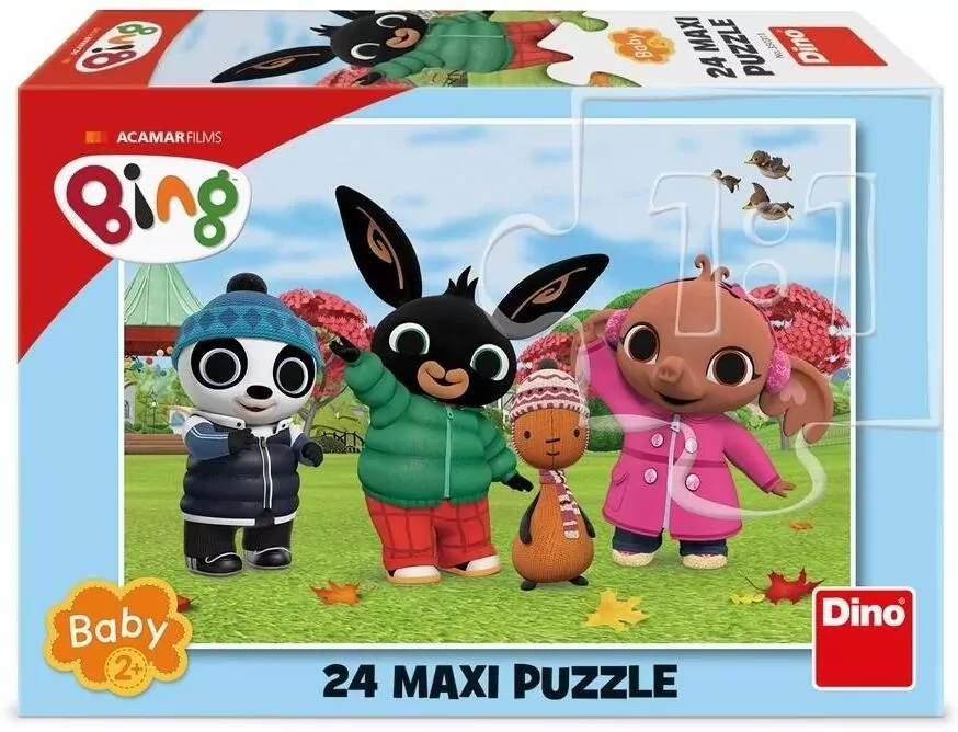 Puzzle baby 24 Królik Bing jesienną porą - tantis.pl