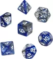 Komplet kości Rebel RPG dwukolorowe niebiesko-szare - tantis.pl