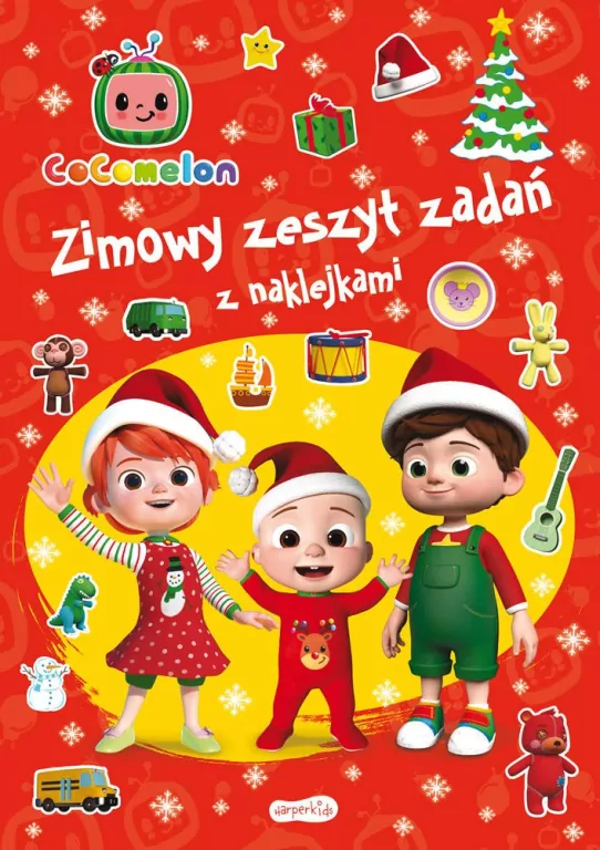 Cocomelon. Zimowy zeszyt zadań z naklejkami - tantis.pl