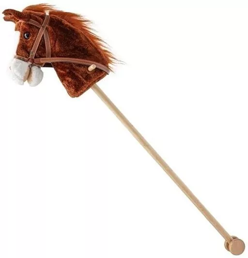 Hobby Horse z dźwiekiem i kółkami Bruno brązowy - tantis.pl
