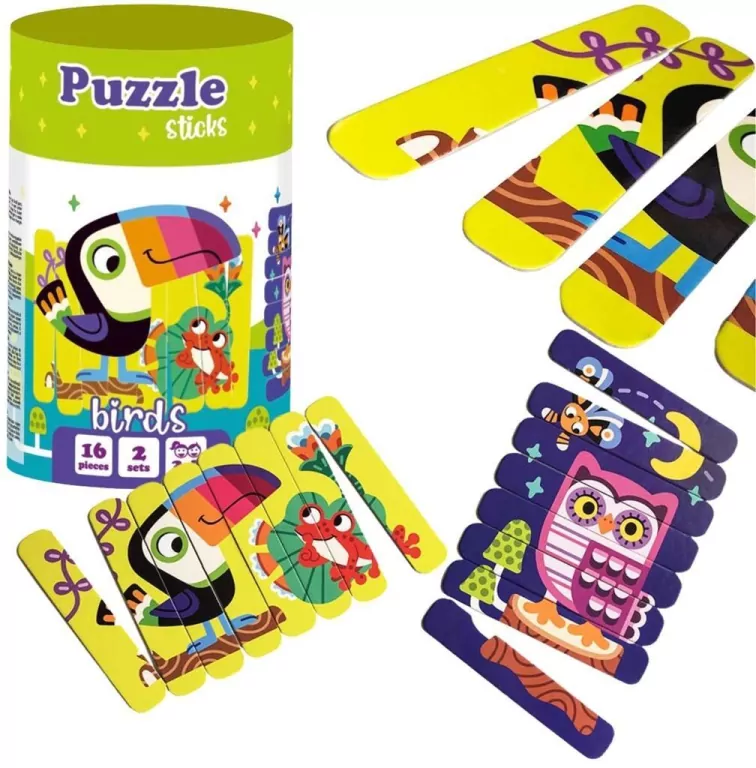 Puzzle sticks. Ptaki - tantis.pl