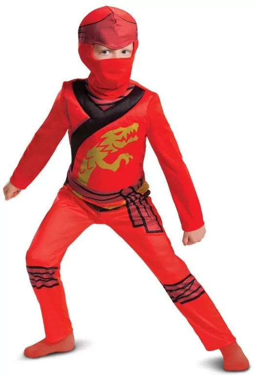 Strój dziecięcy. Ninjago Kai. Rozmiar S - tantis.pl