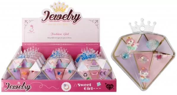 Zestaw piękności Biżuteria Pierścionki 524913 Mega Creative p12, mix cena za 1 szt - tantis.pl