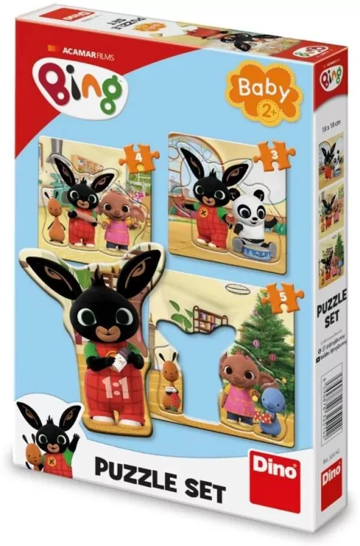 Bing. Puzzle 3w1 Baby  3, 4 i 5 elementów - tantis.pl