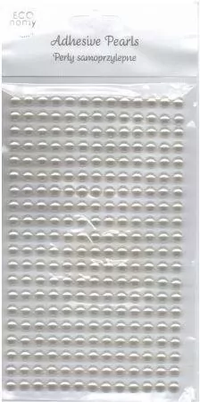 Perełki samoprzylepne Ivory 6mm 260szt - tantis.pl