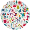 Talerzyki papierowe Summer Have fun 18cm 6szt - tantis.pl