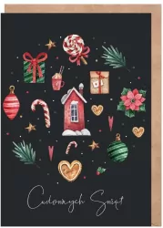 Kartka. Boże Narodzenie Bombka