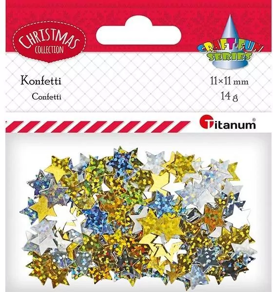 Konfetti Gwiazdki. Hologram 14g - tantis.pl