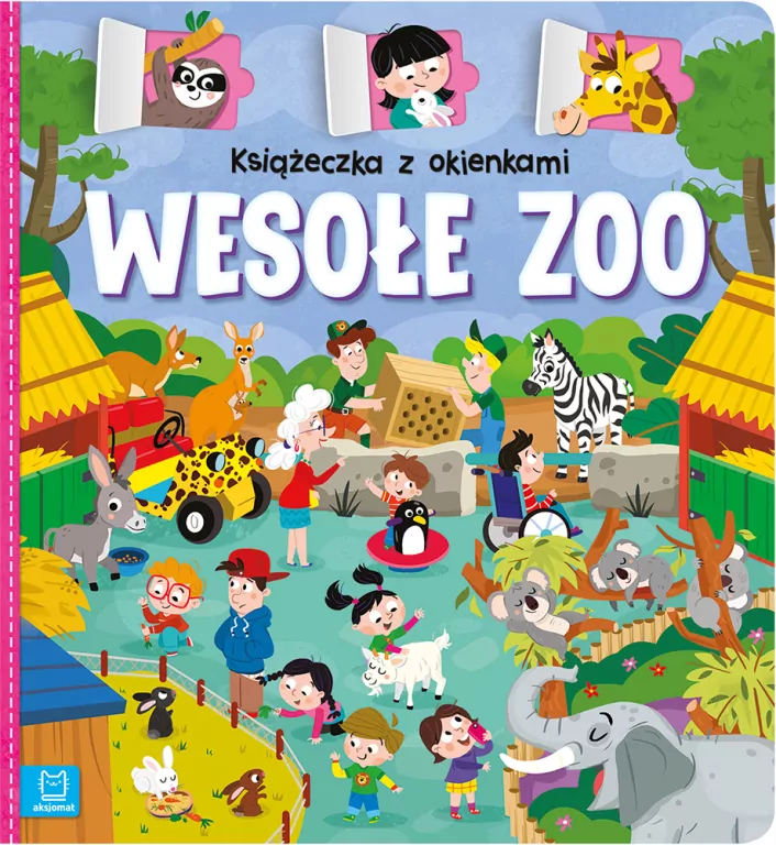 Książeczka z okienkami. Wesołe zoo - tantis.pl