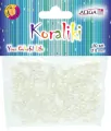 Koraliki plastikowe opalizujące perłowe 8mm 80szt - tantis.pl