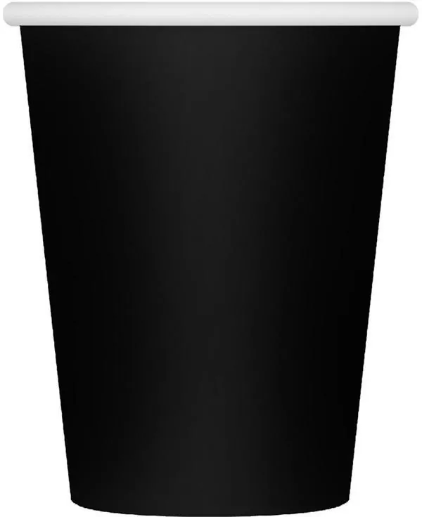 Kubeczki papierowe 250ml. Czarne - tantis.pl