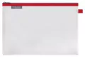 Torebka na zamek A4 35x24cm Mesh Eva czerwona - tantis.pl