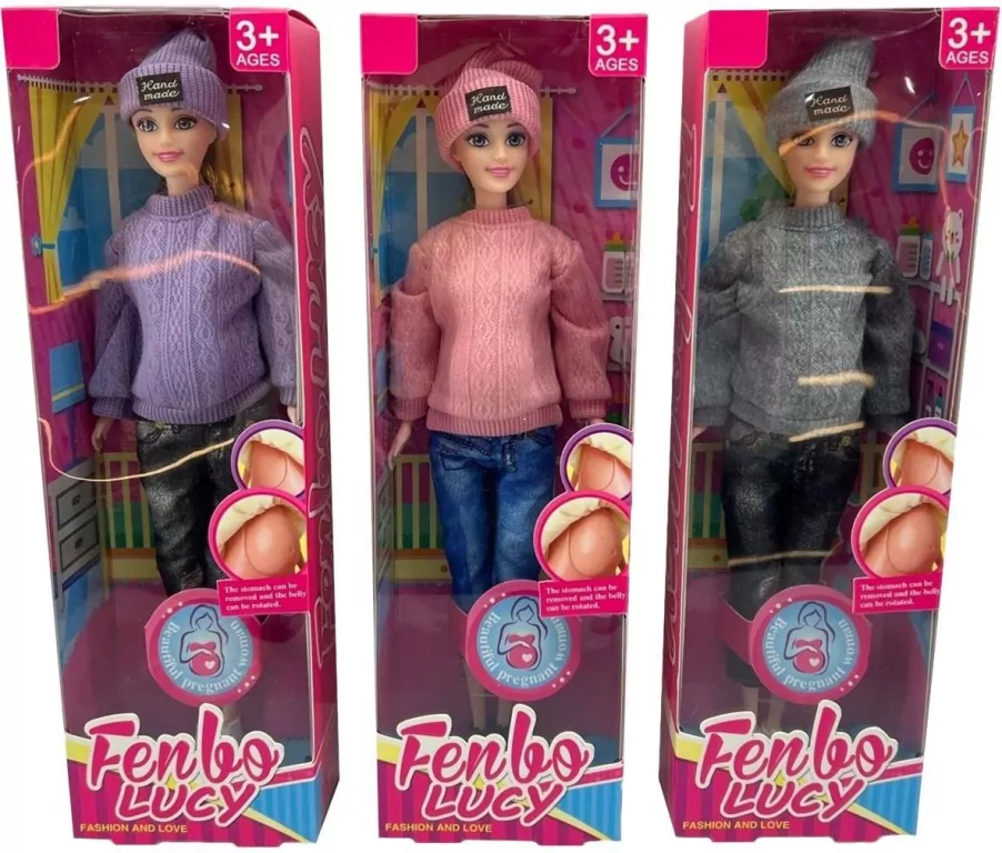 Lalka w ciąży MIX - tantis.pl