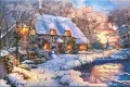 Castor. Puzzlowa kartka pocztowa. Winter Cottage - tantis.pl