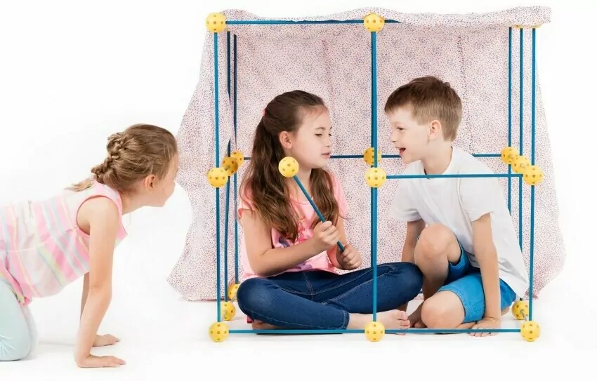 Zwariowany namiot. Żółto-niebieski - tantis.pl