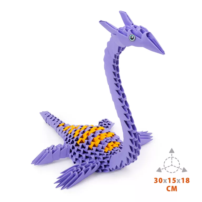 Origami 3D. Plezjozaur - tantis.pl