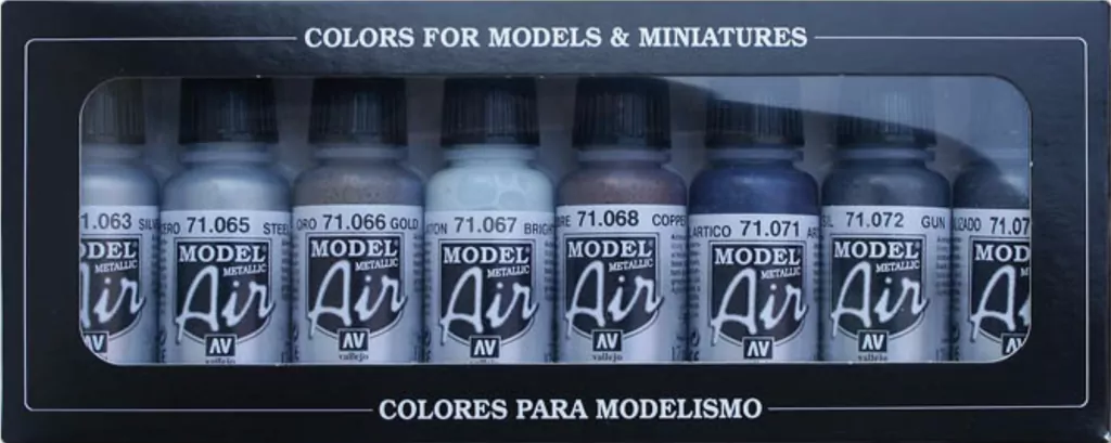 Vallejo: 71.176 - Model Air - Metallic Colors (8x17 ml) - tantis.pl
