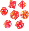 Komplet kości REBEL RPG - Dwukolorowe - Czerwono-żółte - tantis.pl