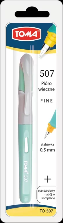 Pióro wieczne Rubber szaro-zielone TOMA - tantis.pl