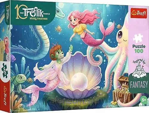 Puzzle 100 W krainie syrenek TREFL - tantis.pl