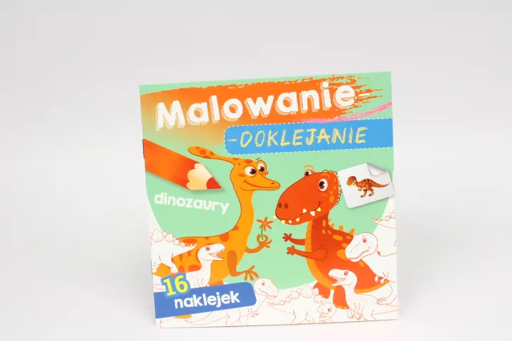 Dinozaury. Malowanie-doklejanie - tantis.pl