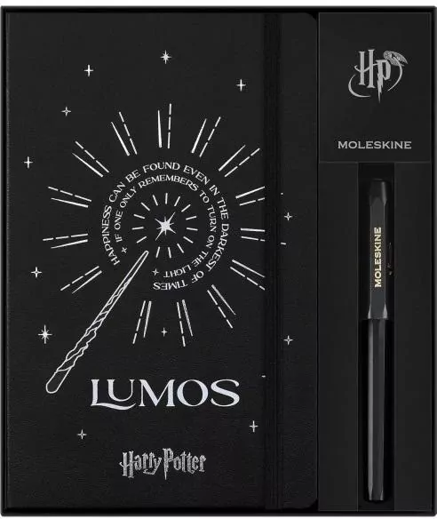 Notatnik L HP Lumos + pióro kulkowe, czarne - tantis.pl