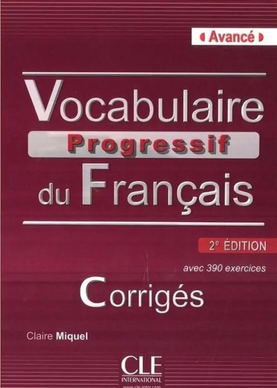 Vocabulaire progressif du français Avancé Klucz 2. edycja - tantis.pl