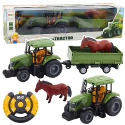 Traktor z przyczepą i koniem R/C