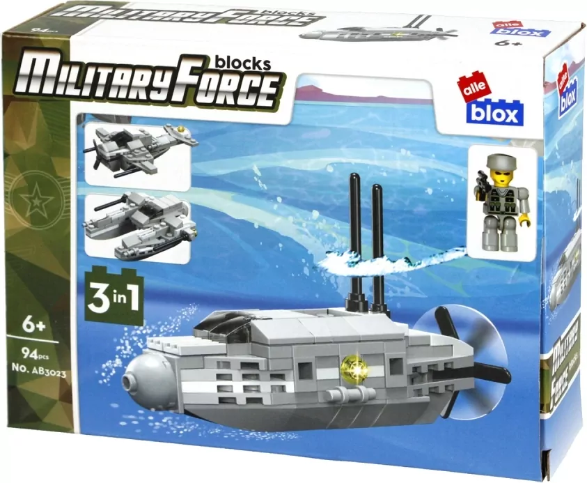 Military force 3w1. Klocki konstrukcyjne Alleblox - tantis.pl