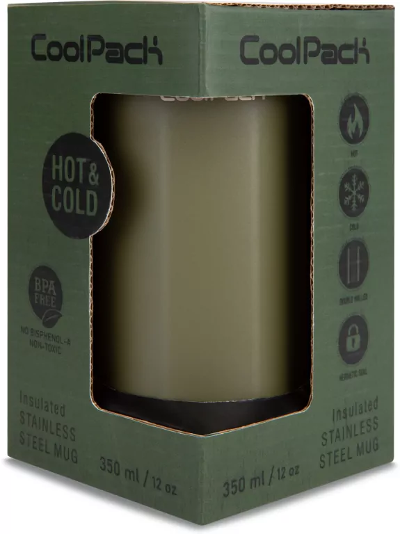 Kubek termiczny 350ml Coolpack Coffee Mug Tom Olive Green - tantis.pl