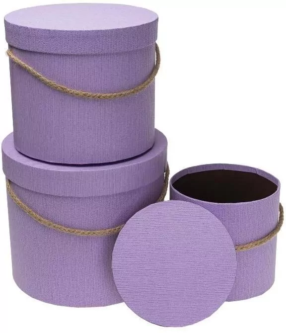 Pudełko Flower Box purpurowy ROZETTE - tantis.pl