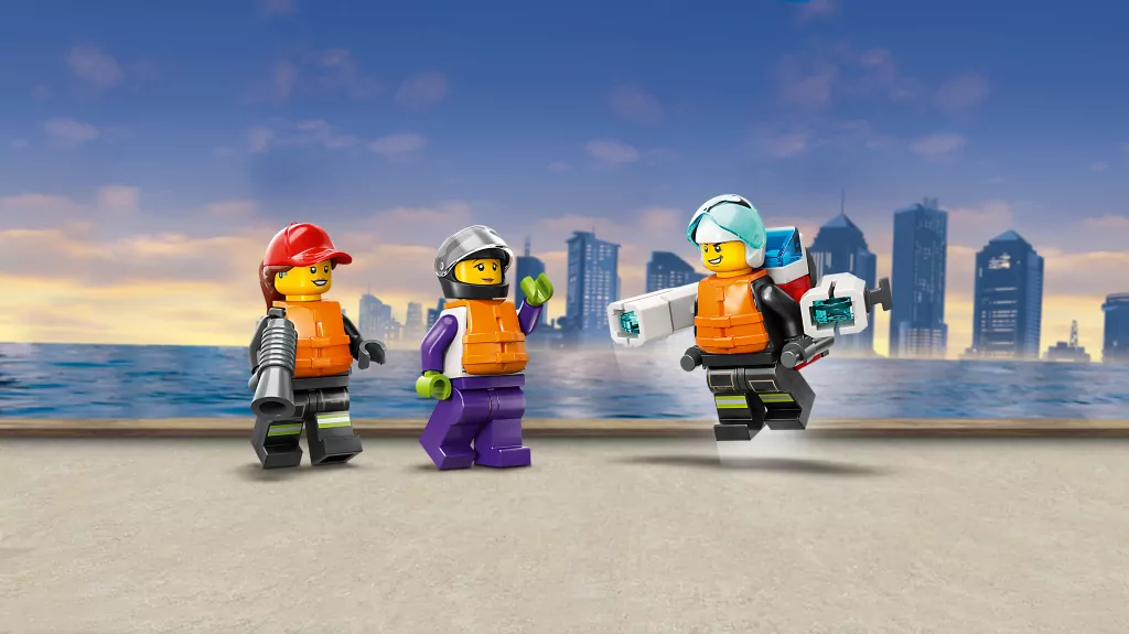 LEGO® City Fire. Łódź strażacka. 60373 - tantis.pl