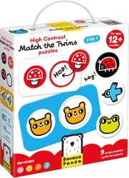 High Contrast. Match the Twins. Puzzles 12m+