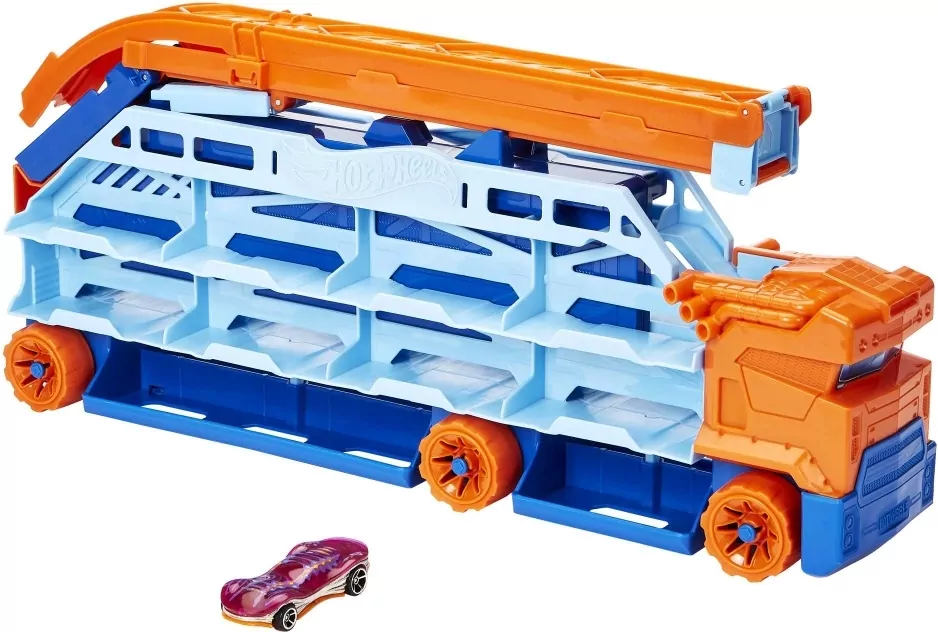 Hot Wheels Transporter Zjazd 2w1 - tantis.pl