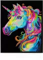 Diamond Dotz - Adults Flocked Neon Unicorn - tantis.pl