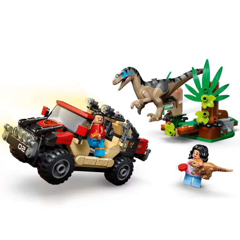 LEGO® Jurassic World. Ucieczka terenówką przed raptorem 76972 - tantis.pl