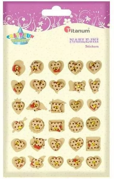 Naklejki papierowe 3D serca motyle mix rozm - tantis.pl