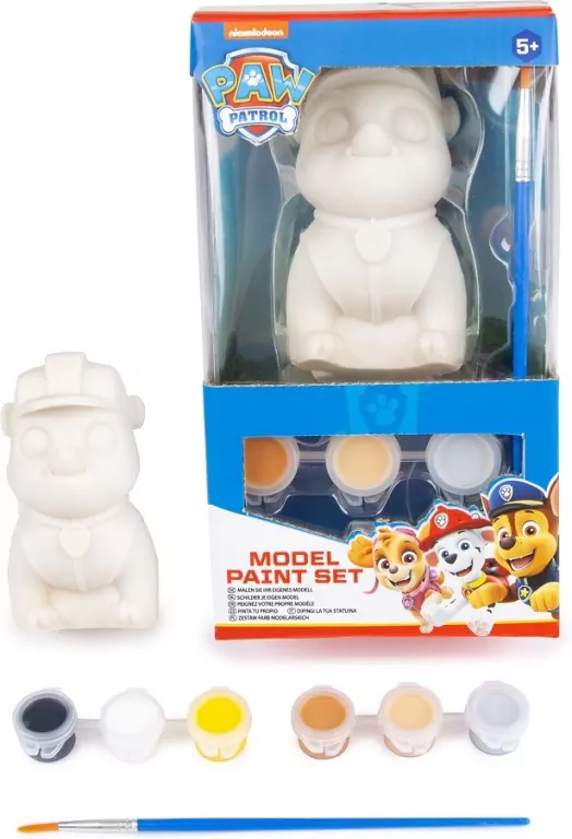Figurki do malowania + farby Psi Patrol, mix - tantis.pl