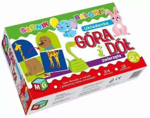 Góra i dół. Zwierzęta. Słonik Balonik