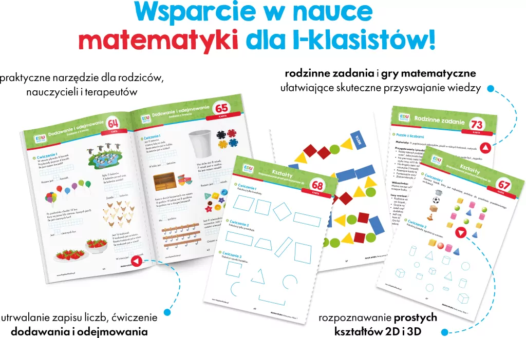 Matematyka. Karty pracy. Klasa 1. Kapitan Nauka. EDUseria - tantis.pl