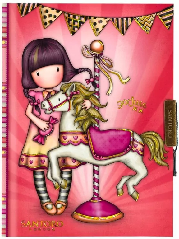 Zamykany Notes Gorjuss Fairground Carousel - tantis.pl