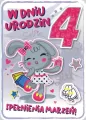 Karnet. 4 urodziny. GM-688 - tantis.pl