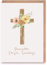 Kartka okolicznościowa, eko koperta. Chrzest. K169